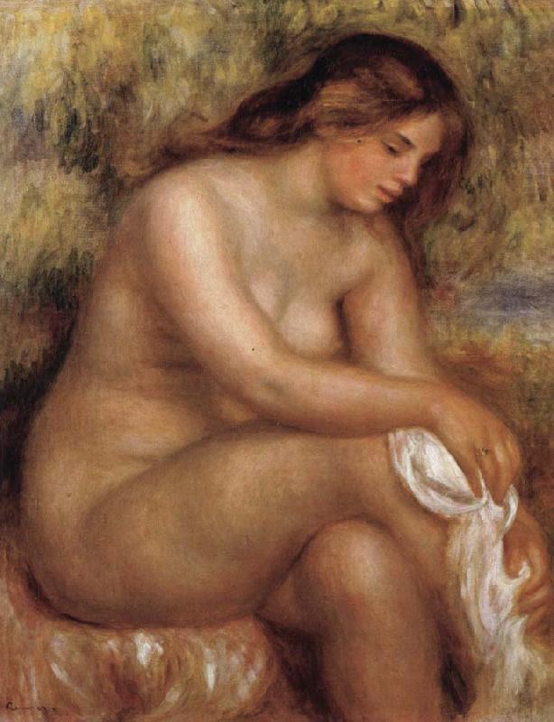 Bather Drying her Leg, Pierre Renoir